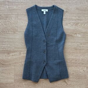 COS Charcoal Sleeveless Vest